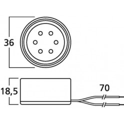 Monacor MD-36 Wkładka mikrofonowa, dynamiczna